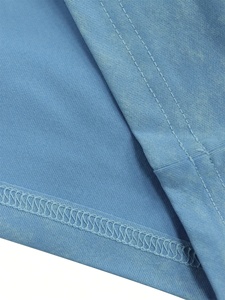 Featuring Unique Washed Surface Style and Relaxed Comfort Everyday Casual Street Tee for Men and <b>Boys</b> - Product Image 4