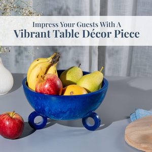 Bol à fruits décoratif, bol décoratif haut de gamme, pièce décorative en résine, bol moderne de luxe, accessoire de décoration intérieure sophistiqué - Product Image 5
