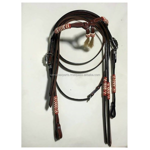 Prix d'usine direct en cuir véritable équitation tête concepteur Western noué tête équestre fournisseur Saman exportations - Product Image 3