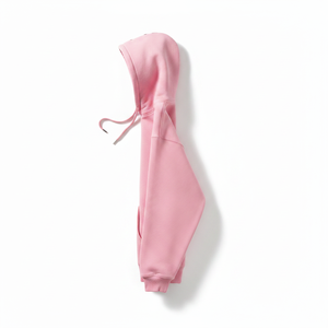 Sudadera con Capucha Rosa de Algodón Pesado con Logotipo Personalizado, Ajuste Regular, 100% Algodón, Forro Polar, Estilo Urbano, Unisex, con Pedrería, Venta al por Mayor para Otoño - Product Image 2