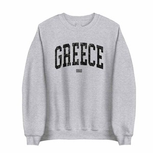 Greece Custom Cotton Fleece <b>Mock</b> <b>Neck</b> Sweatshirt Polka Dot Leopard Letter Chenille Embroidery College University Apparel - Product Image 4