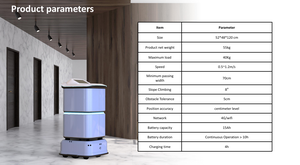 Robots de Reparto para Hoteles con Elevador Automático de Entrada y Salida, Robot de Servicio Inteligente para Hospitales, Oficinas, Restaurantes y Uso Comercial - Product Image 4