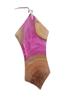 Best Charming Wood & Resin Unique Design Wholesale <b>Pendant</b> Type <b>Necklace</b> <b>Black</b> Chain Featuring Diamond and Pearl Religious Style - Product Image 4