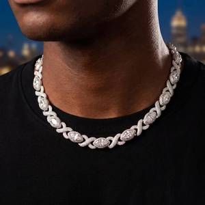 Export Quality Custom <b>Iced</b> <b>Out</b> Gold and Silver Diamond Cuban <b>Chain</b> for Street Style Party and Engagement Available for Sale - Product Image 6