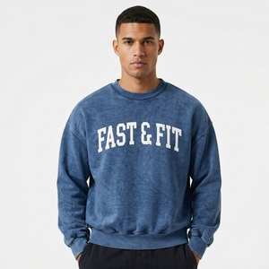 Top Trending New Fashion Winter Hoodies Breathable Quick Dry Digital Printing Custom Logo <b>Plain</b> Dyed Drop Shoulder <b>Sweatshirt</b> - Product Image 4