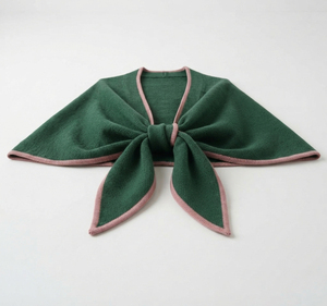 Châle en cachemire tricoté à la main avec bordure en fourrure de renard véritable, élégant pour mariage d'hiver - Product Image 2