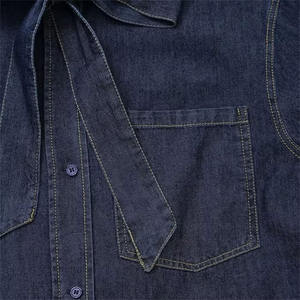 Conjuntos de Camisas y Pantalones de Mezclilla 100% Algodón, Estilo Vintage, Ecológicos, Casuales, con Botones, Manga Larga, para Mujer, Nuevas Llegadas de Verano/Invierno - Product Image 3