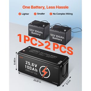 24V 100Ah LiFePO4 Bluetooth ciclo profondo batteria ricaricabile al litio per Camper motori da traina marina incorporato 50A BMS basso - Product Image 5