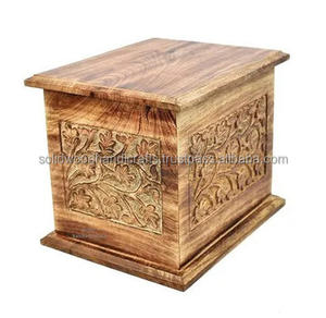 Urnas de cremación para adultos Urnas de madera para adultos Urnas funerarias Tamaño personalizado Suministros funerarios - Product Image 3