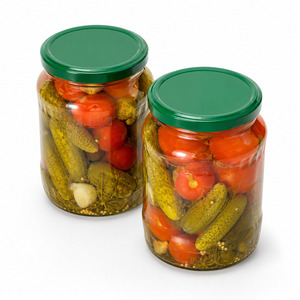 Hot Sale Vietnam Manufacturer Supply <b>Pickled</b> Assorty Whole Unpeeled Cucumber and Tomato Packed in Various Size <b>Jar</b> - Product Image 1