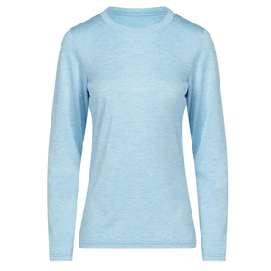 Camiseta Duradera de Manga Larga para Mujer, Transpirable, Cómoda, Corte Ajustado, Informal, Lisa, Hecha en Pakistán, Cuello Redondo, Talla Grande, Diseño Sólido - Product Image 6
