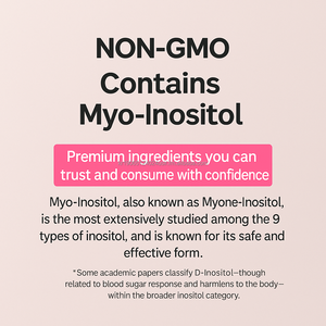 ผงไมโอ-อิโนซิทอลผสมกรดโฟลิก ยี่ห้อ OEM เกาหลี 30 ซอง สำหรับสุขภาพและรอบเดือนของผู้หญิง - Product Image 6