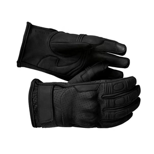 Gants de moto en cuir 100% véritable, sur mesure, imperméables, à doigts entiers, de haute qualité, prix raisonnable, couleur unie - Product Image 3