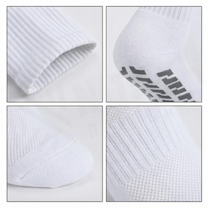 Chaussettes blanches à col ras du cou, couleur unie, respirantes, tricotées pour adultes, usage quotidien - Product Image 4