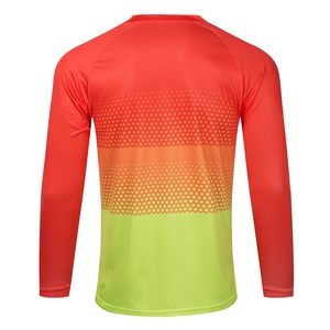 Maillot de motocross à manches longues unisexe, séchage rapide, respirant, imprimé par transfert thermique, polyester 140g, personnalisable avec les noms de l'équipe - Product Image 2