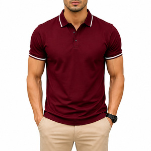 Camisa Negra de Manga Corta para Hombre, Diseño Casual de Secado Rápido, Tela Jersey de Poliéster con Estampado Digital, Corte Regular, Cuello con Ribete Blanco - Product Image 2