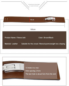 ANAX SPORTS Ceinture de musculation en cuir de vachette pour haltérophilie, entraînement en salle, powerlifting, musculation - Élastique et respirante, réglable - Product Image 4