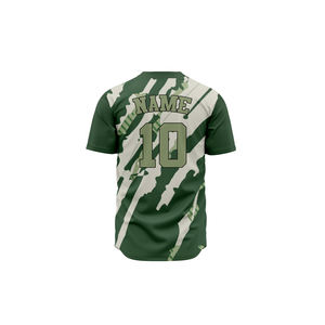 Camiseta de Béisbol y Sóftbol Personalizable, Transpirable, para Hombre, Mujer y Jóvenes, con Botones, Nombre del Equipo y Número Cosidos - Product Image 4