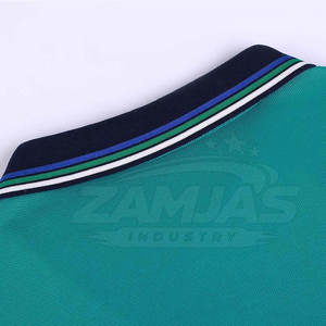 เสื้อโปโลผู้ชายทรงสลิมฟิตขายดีที่สุด สำหรับสไตล์แฟชั่นทันสมัย ผลิตตามสั่ง ทรงสลิมฟิต แห้งเร็ว ลายเรียบ - Product Image 5