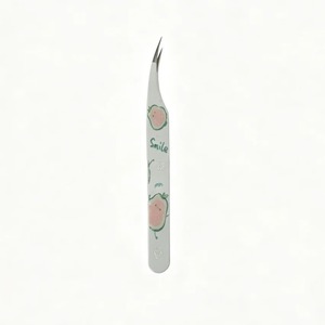 แหนบถอนขนคิ้วลายการ์ตูนผลไม้ ป้องกันไฟฟ้าสถิตย์ ESD สีเหลืองน้ำเงิน ดีไซน์ยิ้มนำโชค แฟชั่น สแตนเลสสตีล ด้ามจับสบาย - Product Image 6