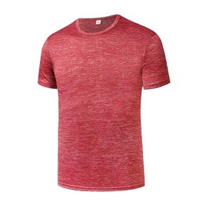 T-shirt de sport à manches courtes pour homme, coupe ajustée, séchage rapide, idéal pour la course à pied et l'entraînement, collection mode fitness 2026, vente en gros - Product Image 1