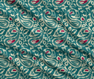 Tissu en popeline de coton biologique respirant, ignifuge, imprimé roses, motif vintage pour jupes, literie, vêtements, décoration intérieure - Product Image 5