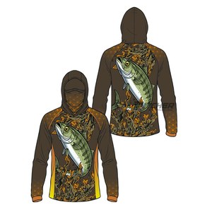 เสื้อตกปลาแบบมีฮู้ด ระบายอากาศ กันน้ำ ป้องกันรังสียูวี 50+ แห้งเร็ว สำหรับใช้งานนอกชายฝั่ง - Product Image 2