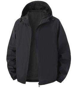 <b>Wholesale</b> Men <b>Jacket</b> Lightweight Breathable 100% Polyester <b>Blank</b> Hooded Men Outdoor Lightweight <b>Windbreaker</b> <b>Jacket</b> - Product Image 2