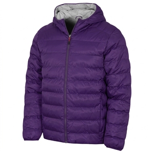 Wholesale Men's Winter Jacket Quilted Hooded Outerwear Lightweight <b>Padded</b> <b>Coat</b> with Comfortable Fit - Product Image 1