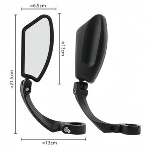 Specchietti Retrovisori Regolabili per Bicicletta, HD Grandangolari in PVC, Montaggio su Manubrio, per BMX - Solo Logistica USPS.TK/TMEU - Product Image 6