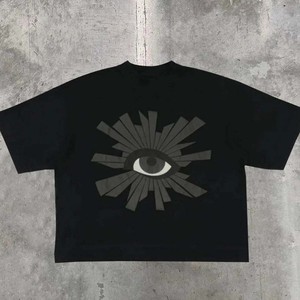 new design over sizes summer short sleeve <b>down</b> shoulder heavyweight cotton 250 gsm o neck t shirt adult - Product Image 3