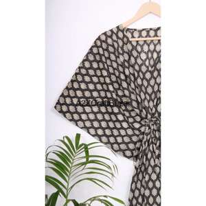 Indian Handmade Vintage 100% Cotton Long <b>Beach</b> maxi <b>Kaftan</b> <b>Dress</b> One Size Caftan Free Size <b>Kaftan</b> Gift For Her - Product Image 5