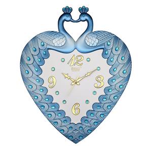 Horloge murale design vert paon la plus vendue, de luxe, pour salon, chambre et bureau, disponible à prix réduit - Product Image 2