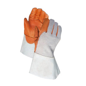 Guantes de Soldadura TIG de Cuero Flor y Piel Serraje con Forro de Tela Polar Gruesa, Resistentes para Bomberos, Construcción y Barbacoa - Product Image 2