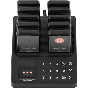 Sistema Pager Wireless per Ristoranti, Raggio d'Azione 400m, per Gestione Code Clienti, Funzioni di Attesa Clinica, Beeper con Vibrazione per Clienti - Product Image 6