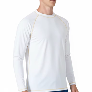 เสื้อยิมแบบรัดรูปสั่งทำพิเศษ |   เสื้อรัดกล้ามเนื้อผู้ชายสำหรับ BJJ และ MMA ลายพิมพ์แบบรีดร้อน แขนยาว ผลิตจากผ้าสแปนเด็กซ์/ไนลอน คุณภาพสูง - Product Image 2