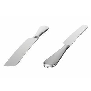 Precio atractivo Cuchillos para queso Rebanador de queso de metal y juego de cuchillos para mantequilla Acero inoxidable con asas de mármol Vajilla elegante - Product Image 3