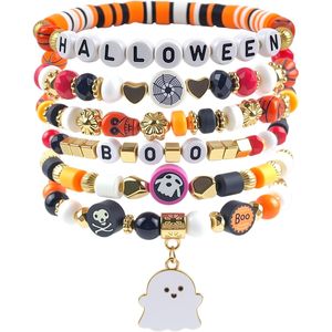 Set di 6 Costumi di Halloween per Donne 2025: Braccialetti, Magliette, Pigiami, Felpe - Decorazioni per Feste di Halloween - Product Image 1