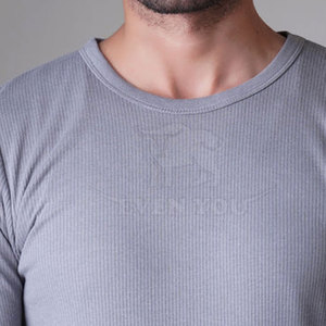 Camisetas Térmicas Transpirables Ecológicas 100% Algodón para Hombre al por Mayor, Material Cálido y Cómodo para Pedidos Personalizados de Marca Privada - Product Image 3
