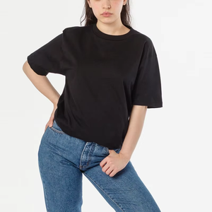 T-shirt pour homme en jersey de coton/polyester de haute qualité 240g, coupe ample unisexe, personnalisable avec impression sur le devant - Product Image 4