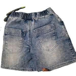 Pantalons sexy en denim pour filles et garçons, shorts de sécurité à taille élastique, culottes pour enfants avec logo personnalisable - Product Image 2