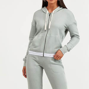 Sudaderas con capucha casuales de moda para mujer, tallas grandes, OEM, logotipo personalizado, forro polar, color sólido, antipilling, transpirables. - Product Image 5