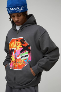 Sudadera con Capucha de Invierno con Cierre, 430 g/m², 100% Algodón, Felpa, de Alta Calidad, Gruesa, con Logotipo Personalizado Impreso, Ecológica y Resistente al Viento - Product Image 6