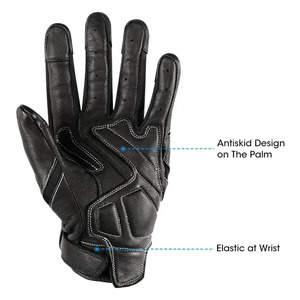 Black XL Winter Motorcycle Racing Driver <b>Gloves</b> Waterproof Soft Anti-Slip Leather Full Finger <b>Mittens</b> From Factory - Product Image 3