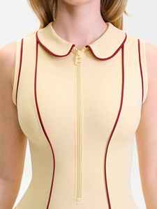 Elite Energy Boosting Athletic Airflow Breathable Stylish Endurance Dynamic Fit Comfort Modern <b>Skirt</b> Top Women Tennis Uniform - Product Image 5