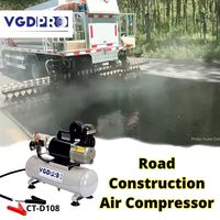 Compresseur d'air professionnel 12V CC étanche, petit, puissant, robuste, sans huile, pour camion, avec réservoir de 8 litres