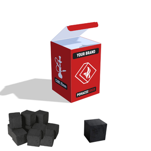 ถ่านกะลามะพร้าวแท้ 100% ยี่ห้อไวท์แอช คุณภาพพรีเมียม รับผลิตแบบ OEM สำหรับบุหรี่ชิชา ระยะเวลาการเผาไหม้นาน 120 นาที - Product Image 2