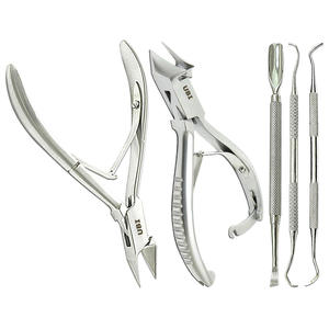 Outil de manucure professionnel en acier inoxydable, pousse-cuticules double face, style classique pour adultes - Product Image 1