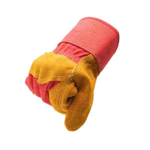 Leather Work <b>Gloves</b> Real Leather Working <b>Gloves</b> Polyester Durable Anti-Slip Breathable Flexible Safety Cuff General Purpose - Product Image 3