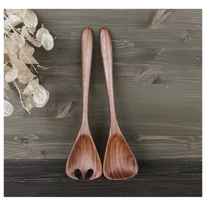 Juego de Cuchara y Tenedor para Ensalada de Madera Personalizado, Cubertería de Lujo, Servidor de Ensalada de Madera, Regalo para Bodas y Restaurantes - Product Image 3